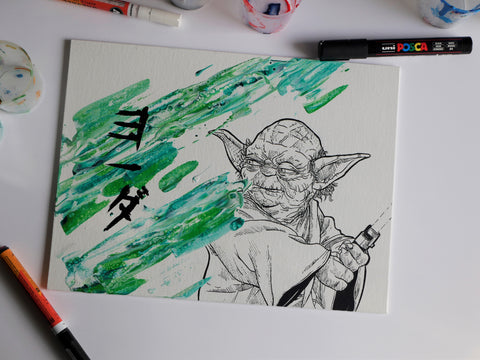 INKTOBER - Yoda (Star Wars)