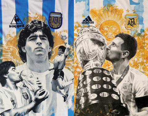 PACK Maradona-Messi (2 posters)