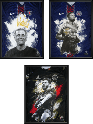 PACK Luis Enrique - Kvaratskhelia - Dembélé (3 POSTERS)